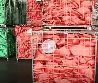 辰力集團(tuán)排列整齊的吊裝帶帶皮倉(cāng)庫(kù)